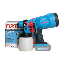 FIXTEC Power Tools 20V Cordless Paint Sprayer Portable Electric HVLP Powerful Spray Gun With 800ML Removable Container